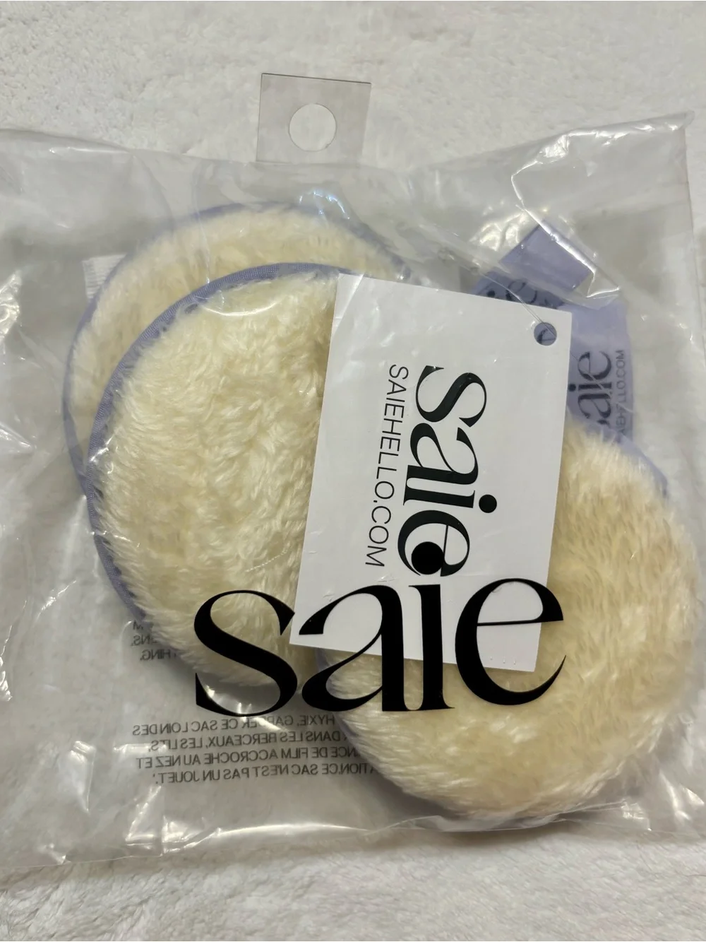 New Saie Reusable Beauty Rounds set of 2 bags (6 pieces) NEW